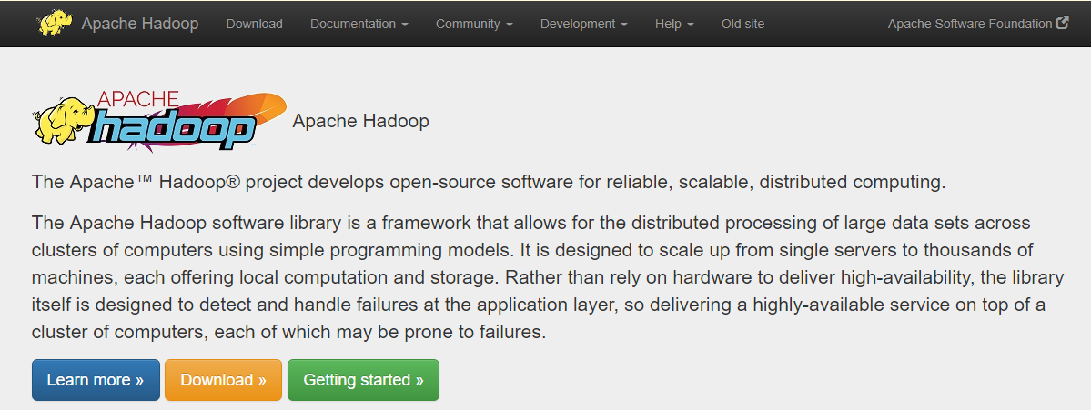 Apache Hadoop项目主页