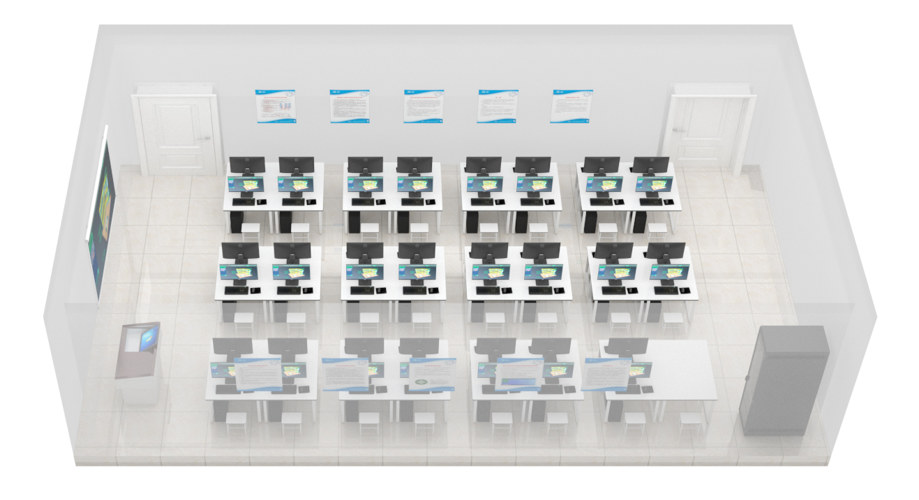 综合布线3D虚拟仿真教学实训室