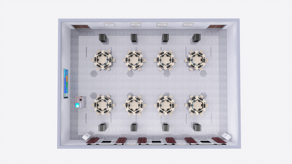 计算机网络实训室平面图